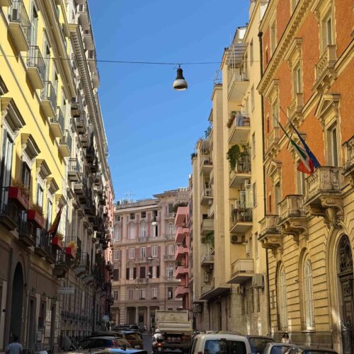 Napoli straten - Uitzicht vanaf Vomero