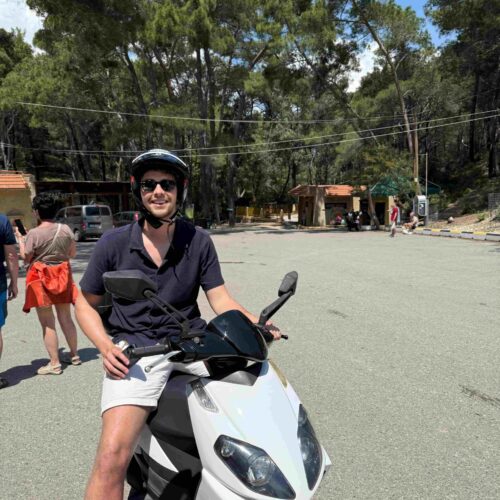 Rhodos scooter - Naar Kallithea Springs